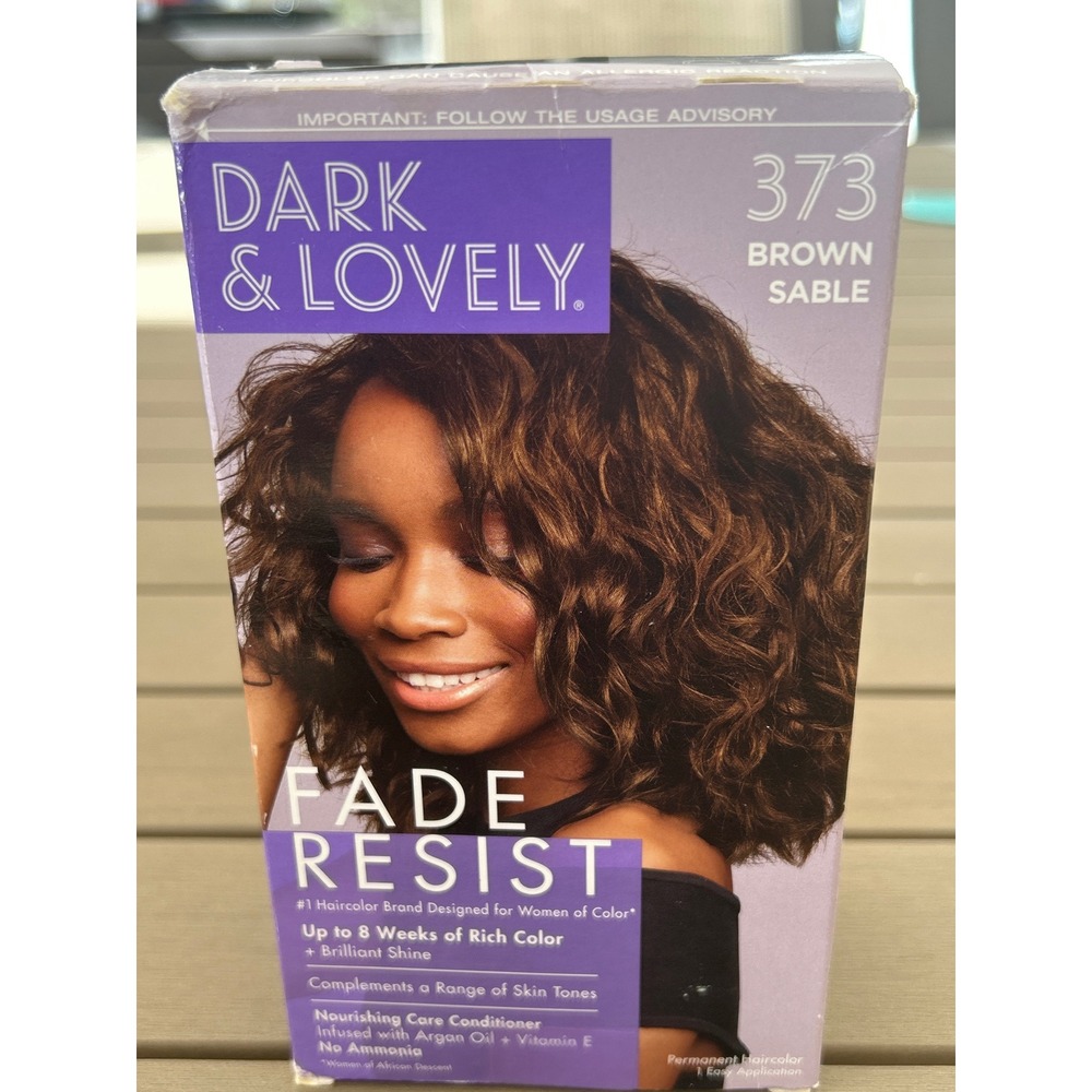 Dark & Lovely Fade Resist 373 Brown Sable Permanent Haircolor For Women‎